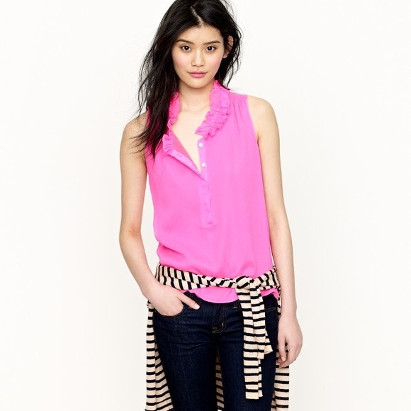 J Crew Silk Blouse Naomi in Gorgeous Blue Green - Picture 5 of 8